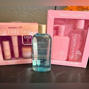 **SALE**Beauty Creations and Naturelove Lip Care and Body Set along w/Body Wash